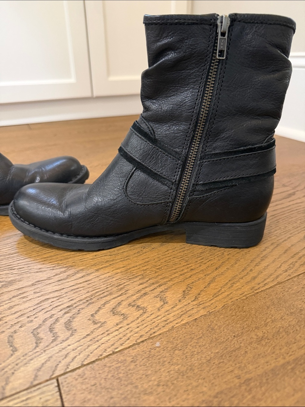 Born Black Leather Harness Moto Boots - Picture 6 of 16